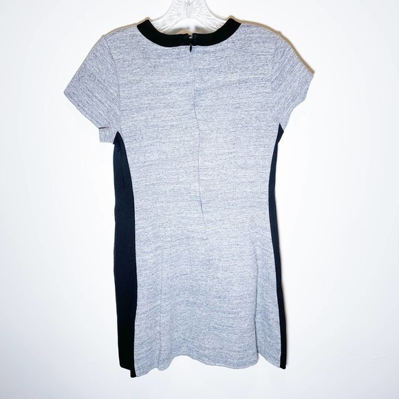 Madewell Salt and Pepper Short Sleeve Dress Black Trim SZ 6 - Picture 2 of 6